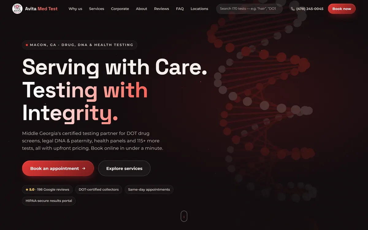 avitatest.com homepage